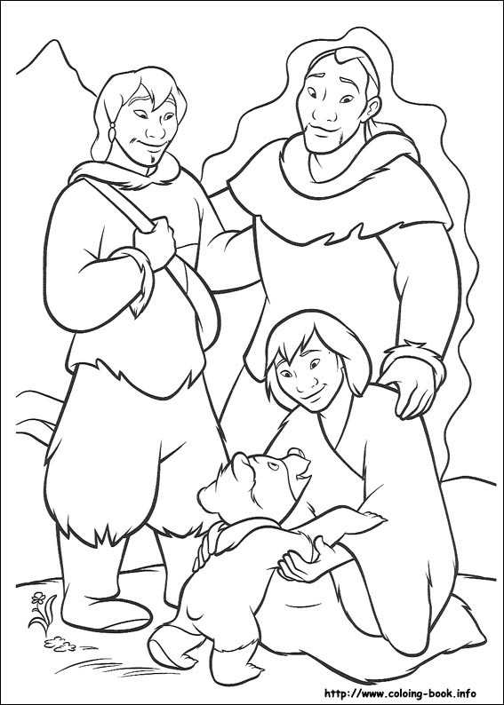 Brother Bear coloring picture